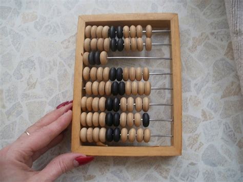 Mini Abacus Wooden Frame Abacus Vintage Counting Frame Office - Etsy