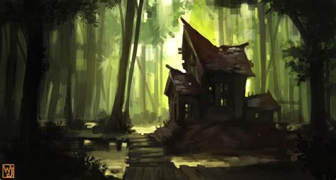 Sketch: Abandoned house by Waltjan on DeviantArt