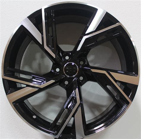 20 Inch Audi RS Style Rims Black Machined Wheels | Elite Custom Rims