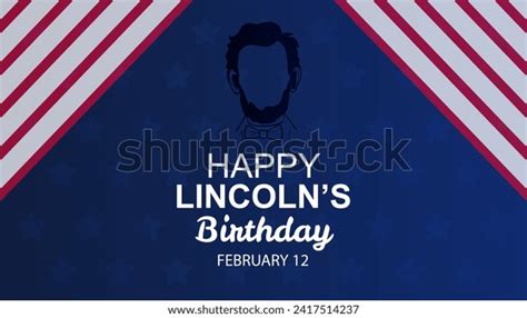 Abraham Lincoln Happy Birthday Vector Illustration Stock Vector ...