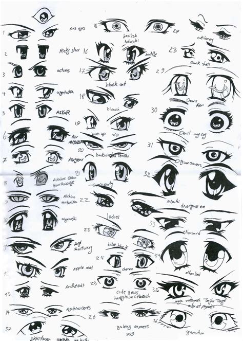 37 female anime eyes by RUN-StreetArt on DeviantArt