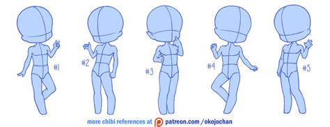 Chibi poses reference (chibi base set #9) by Nukababe on DeviantArt