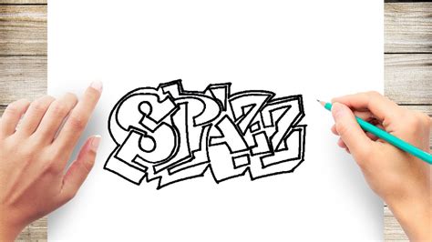 How To Draw Graffiti Step By Step For Beginners Slowly / You don't have ...