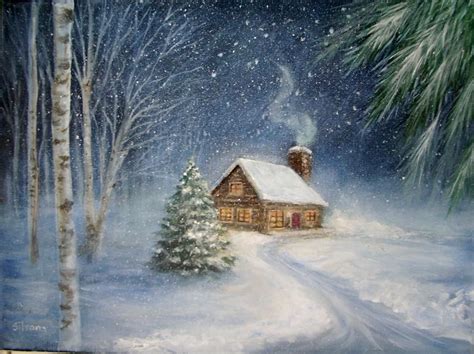 Winter Scene Drawing at GetDrawings | Free download