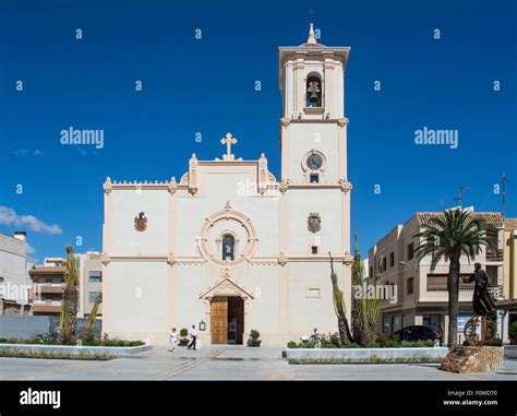 The Parroquia San Francisco Javier church in the centre of San Javier, Region of Murcia, Spain ...