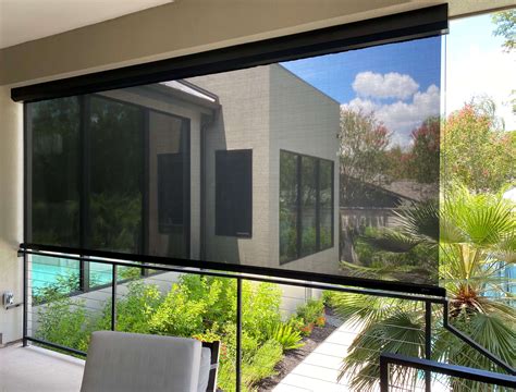 Retractable Patio Screens Houston - Motorized Porch Screens | The Shade Shop