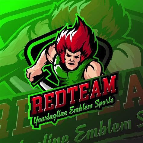 Redteam Esports Human Gaming Logo Badges 1185225 Vector Art at Vecteezy