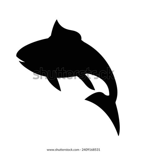 Jumping Fish Silhouette Collection Black Fish Stock Vector (Royalty ...