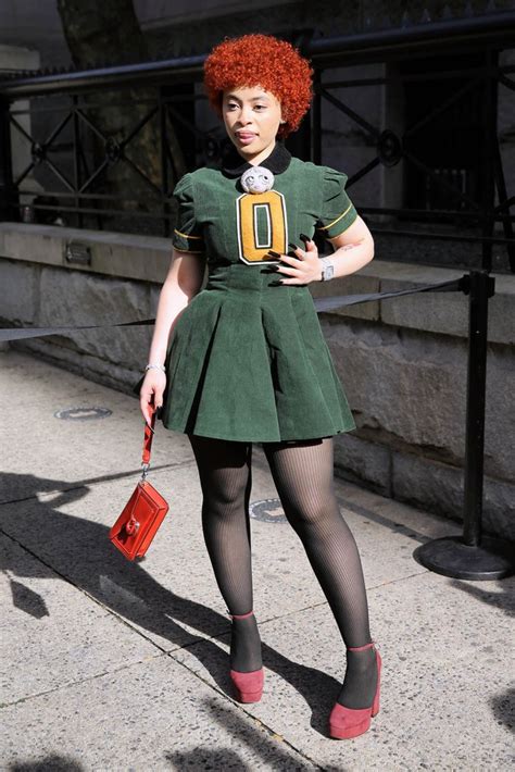 Ice Spice Wears Cheerleader-Inspired Dress & Heels at Coach NYFW Show – Footwear News