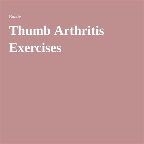 17 Best images about Thumb Arthritis (CMC Joint) on Pinterest | Arthritis exercises, Left handed ...