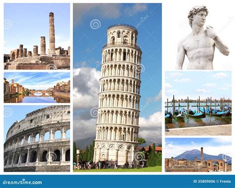 Landmarks Of Italy Royalty Free Stock Image - Image: 35809006