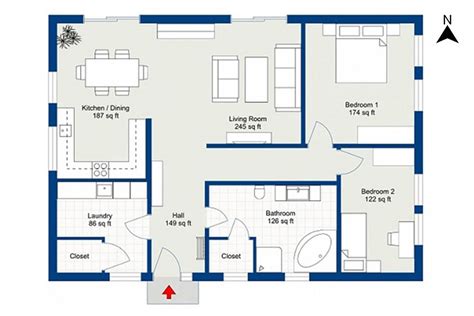 Simple Floor Plan With Dimensions In Meters | Floor Roma