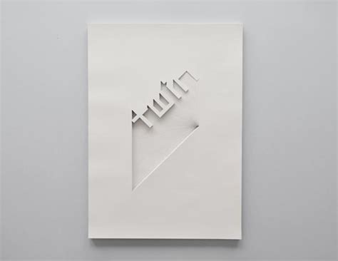 Typography Paper Art by Bianca Chang