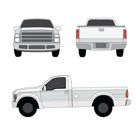 Pickup truck Stock Vectors, Royalty Free Pickup truck Illustrations | Depositphotos®