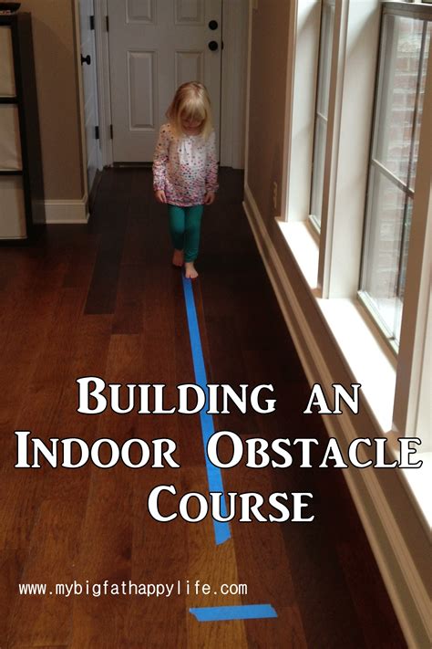 Building an Indoor Obstacle Course - My Big Fat Happy Life