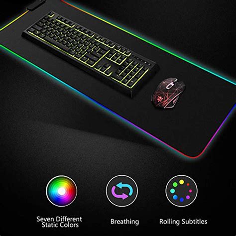 GMS mousepad Alas Glowing LED High Precision Gaming Alas Mouse Pad RGB ...