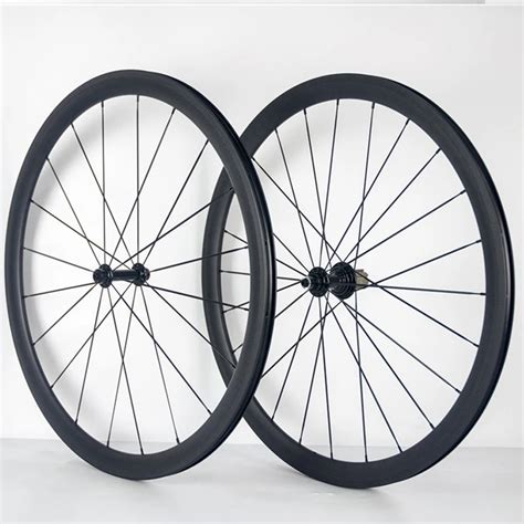 Full carbon road bike wheel 38mm tubular carbon fiber wheels 3K weave bicycle wheelset with ...