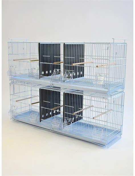 38" Triple compartments Stacked bird breeding Cage with removable divider for finch, canary, and ...