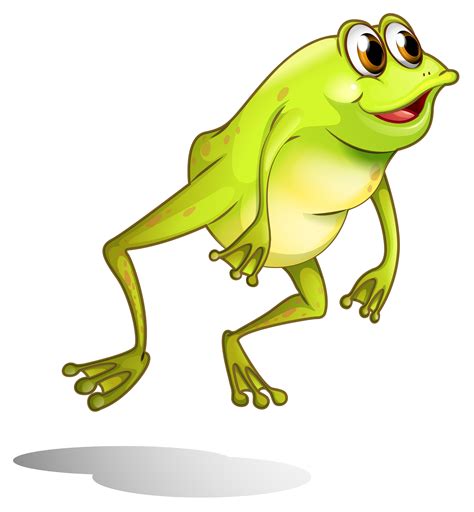 A green frog hopping 520739 Vector Art at Vecteezy