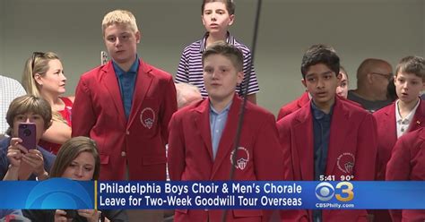 Philadelphia Boys Choir & Men's Chorale Leave For 2-Week Goodwill Tour Overseas - CBS Philadelphia