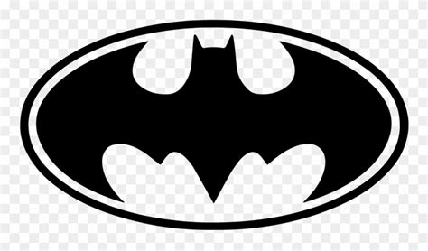 Download Batman Bat Signal Logo White Black Vector Symbol - Batman Logo Decal Clipart (#901507 ...