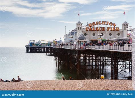 Brighton pier, England, UK editorial stock photo. Image of tourism ...