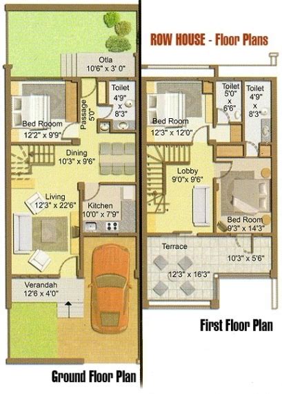 Recommended Row Home Floor Plan - New Home Plans Design