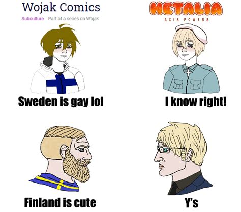 Chad Swede X Finntwink: Wojak Comics X Hetalia crossover | Wojak Comics ...