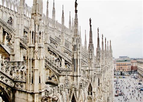 The Duomo and its spires - a must-see attraction in Milan