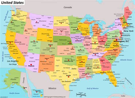 USA Map | Maps of United States of America (USA, U.S.)