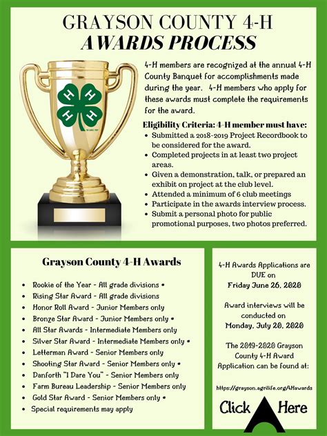 4-H Awards and Applications | Grayson