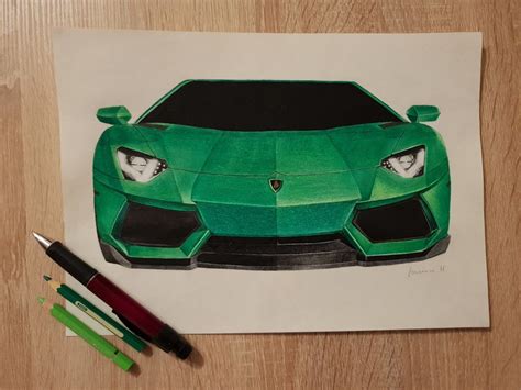 How To Draw A Lamborghini Aventador Lp700-4 - Draw easy