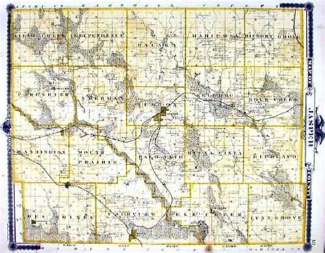 Map of Jasper County by A.T. Andreas: (1875) | Art Source International Inc.