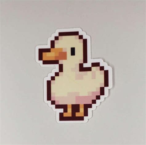 Small Pixel Duck Sticker - Etsy