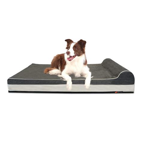 Laifug Orthopedic Memory Foam Extra Large Dog Bed with Pillow and Durable Water Proof Liner ...