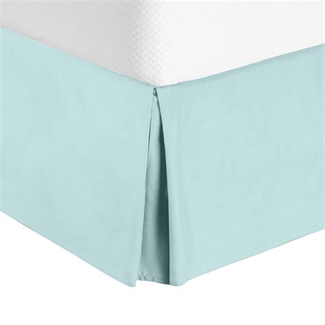 14” Drop Dust Ruffle, Full - Aqua Light Blue - Walmart.com