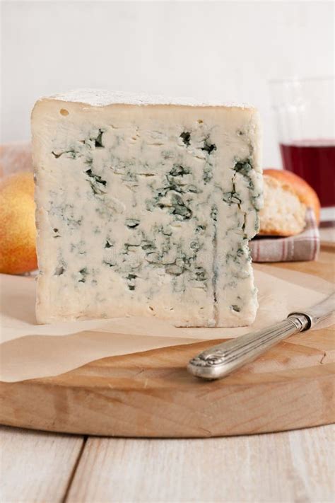 French Bleu D`Auvergne Cheese Stock Image - Image of french, food ...