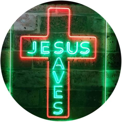 Jesus Saves LED Neon Light Sign | Way Up Gifts