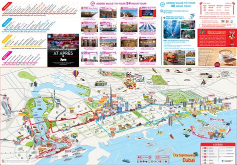 Dubai Attractions Map | FREE PDF Tourist City Tours Map Dubai 2024