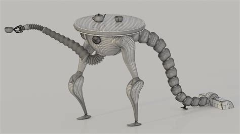 Robot Waiter - 3D Model by pressformer