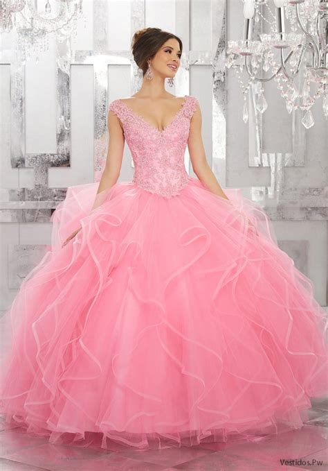 Vestidos de xv Rosa Pastel ¡Especial 18 Trajes para Quinceañeras ...