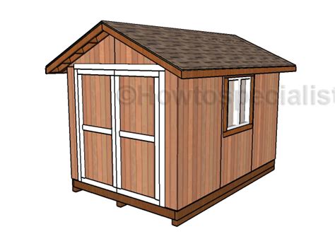 8x12 Gable Shed Roof Plans | HowToSpecialist - How to Build, Step by ...