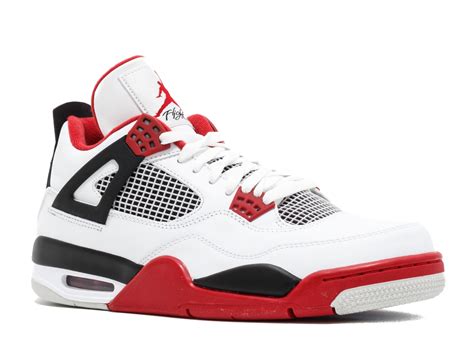 Air Jordan - AIR JORDAN 4 RETRO FIRE RED '2012 RELEASE'- 308497-110 ...