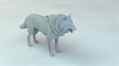 Low poly wolf Free 3D Model - .3ds .obj .dae .c4d .fbx - Free3D