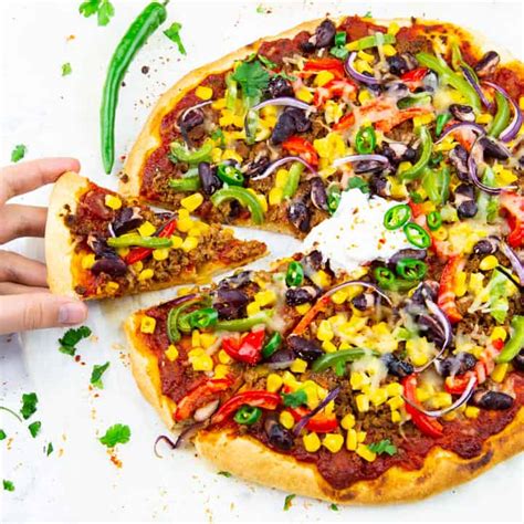 Mexican Pizza - Vegan Heaven