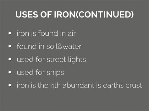 What are 5 uses of iron? - Rankiing Wiki : Facts, Films, Séries, Animes Streaming & entertainment