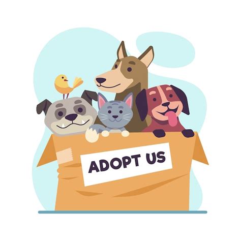 Adopt a pet concept | Free Vector