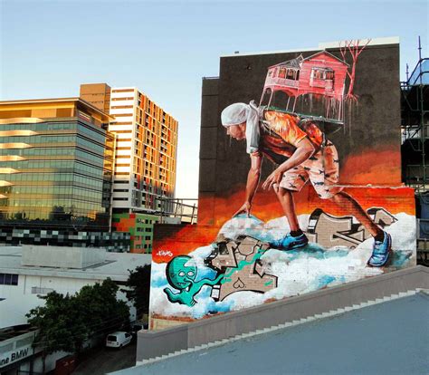 Fintan Magee New Mural - Brisbane, Australia | StreetArtNews ...