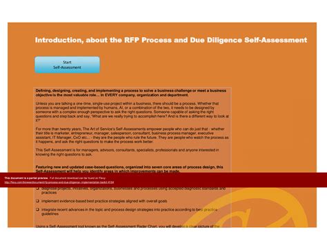 Excel Template: RFP Process and Due Diligence - Implementation Toolkit ...