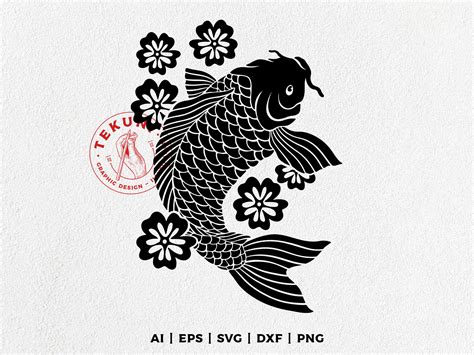 Koi Fish SVG Koi Fish Tattoo Design Koi Fish Silhouette Koi - Etsy UK